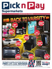 Pick n Pay Hypermarket catalogue Page 1