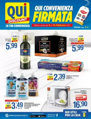 Volantino Qui Discount (valido fino al 16-02)