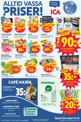 Ica Hajen Lagpris reklamblad (giltig till och med 9-02)