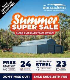 Wide Span Sheds catalogue Page 1