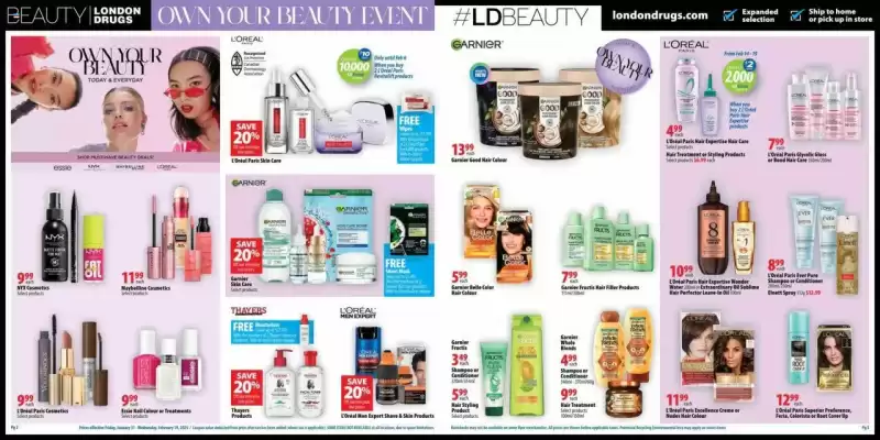 London Drugs flyer (valid until 19-02)