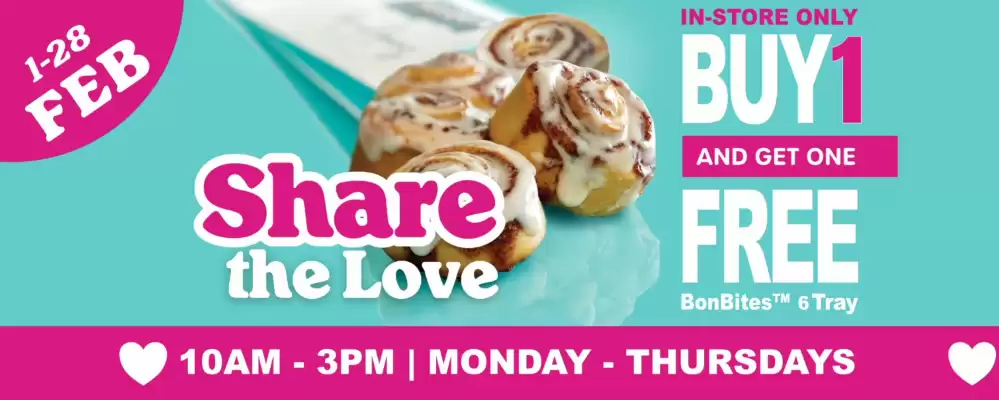 Cinnabon catalogue (valid until 28-02)