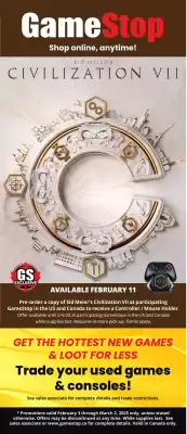 GameStop flyer (valid until 16-02)