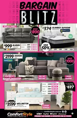 ComfortStyle Furniture & Bedding catalogue (valid until 3-03)