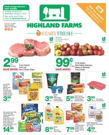 Highland Farms flyer Page 1