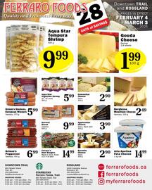 Ferraro Foods flyer Page 1