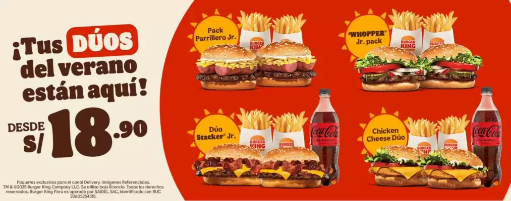 Catálogo Burger King (válido hasta 28-02)