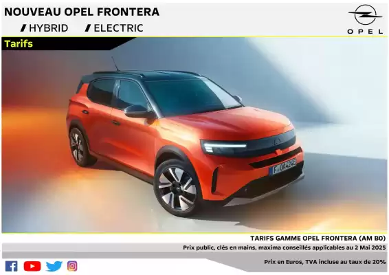 Catalogue Opel (valable jusqu'au 12-05)