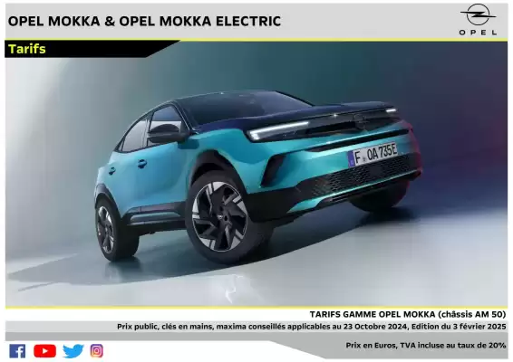 Catalogue Opel (valable jusqu'au 5-02)