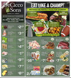 DeCicco & Sons Weekly Ad week 6 Page 1