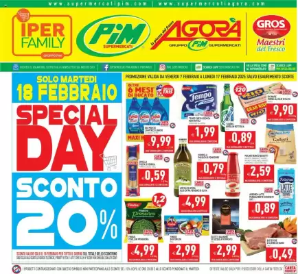 Volantino Pim Supermercati (valido fino al 18-02)