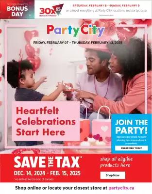 Party City flyer (valid until 13-02)