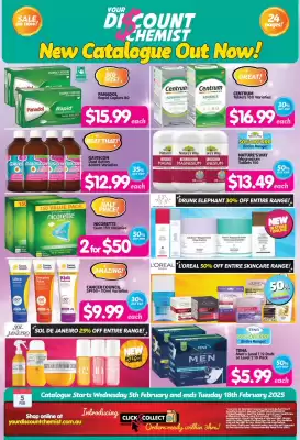 Your Discount Chemist catalogue (valid until 18-02)