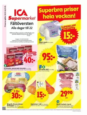 ICA Supermarket reklamblad (giltig till och med 16-02)