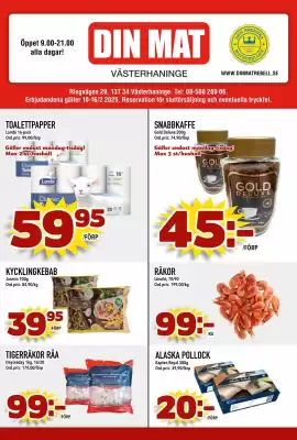 Din Mat reklamblad (giltig till och med 16-02)