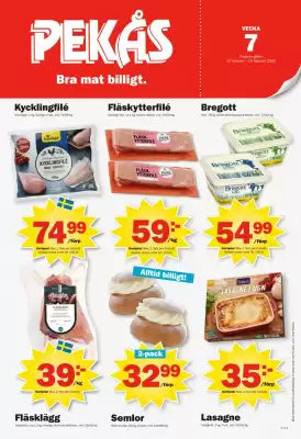 Pekås reklamblad (giltig till och med 16-02)