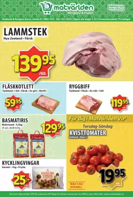 Matvärlden Tensta reklamblad (giltig till och med 16-02)