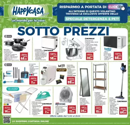 Volantino Happy Casa (valido fino al 26-02)