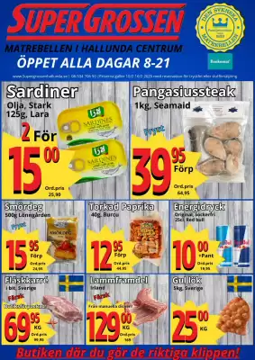 Supergrossen reklamblad (giltig till och med 16-02)