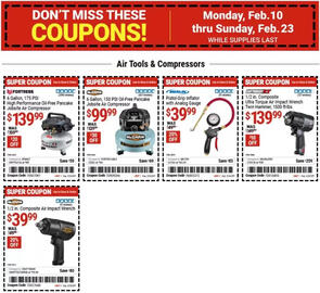 Harbor Freight Tools Weekly Ad Page 1