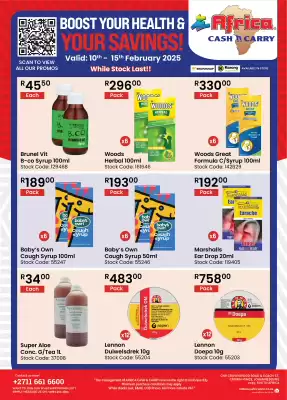 Africa Cash and Carry catalogue (valid until 16-02)