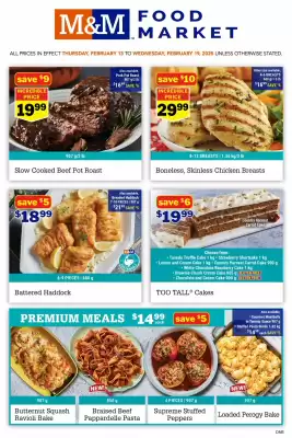 M & M Food Market flyer (valid until 21-02)