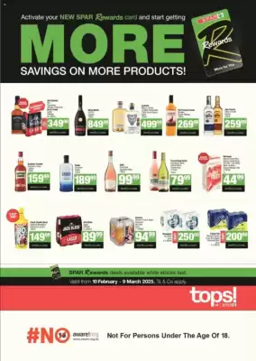 Spar Tops catalogue (valid until 9-03)