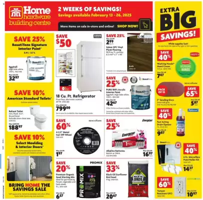 Home Hardware flyer (valid until 26-02)