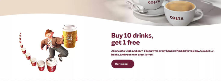 Costa Coffee leaflet Page 1