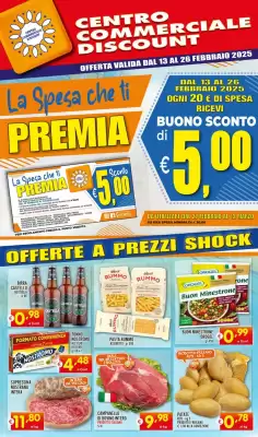 Volantino Centro Commerciale Discount (valido fino al 26-02)