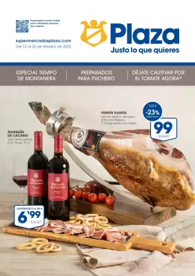 Folleto Supermercados Plaza (válido hasta el 26-02)