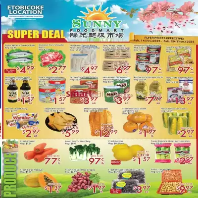 Sunny Food Mart flyer (valid until 20-02)