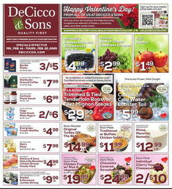 DeCicco & Sons Weekly Ad week 7 Page 1