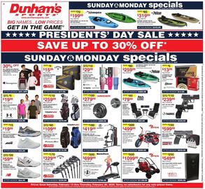 Dunham's Sports Weekly Ad week 7 Page 1