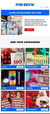 Five Below Weekly Ad (valid until 20-02)