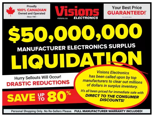 Visions Electronics flyer (valid until 20-02)