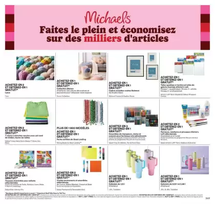 Michaels flyer (valid until 21-02)