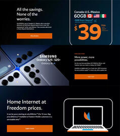 Freedom Mobile flyer Page 1