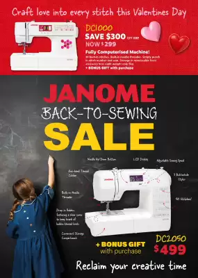 Janome catalogue (valid until 28-02)