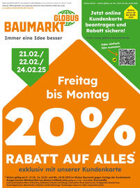 Globus Baumarkt Prospekt woche 8 Seite 1