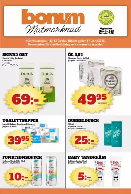 Bonum Matmarknad reklamblad (giltig till och med 23-02)