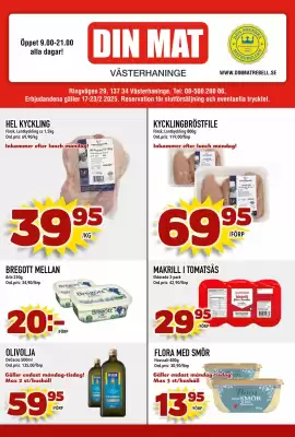 Din Mat reklamblad (giltig till och med 23-02)