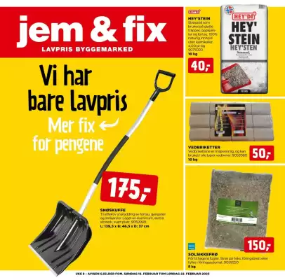 jem & fix Kundeavis (gyldig til 22-02)