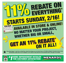 Menards Weekly Ad Page 1