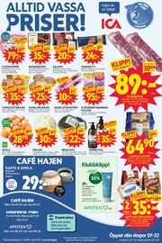 Ica Hajen Lagpris reklamblad vecka 8 Sida 1