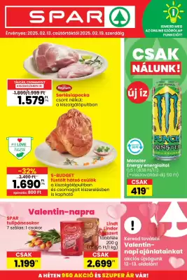 Spar akciós újság (érvényes eddig: 19-02)