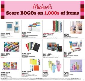 Michaels Weekly Ad Page 1