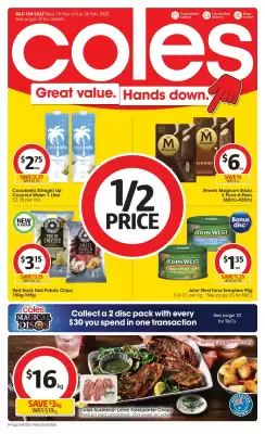 Coles catalogue (valid until 25-02)