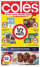 Coles catalogue week 8 Page 1