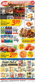 IGA Weekly Ad week 8 Page 1